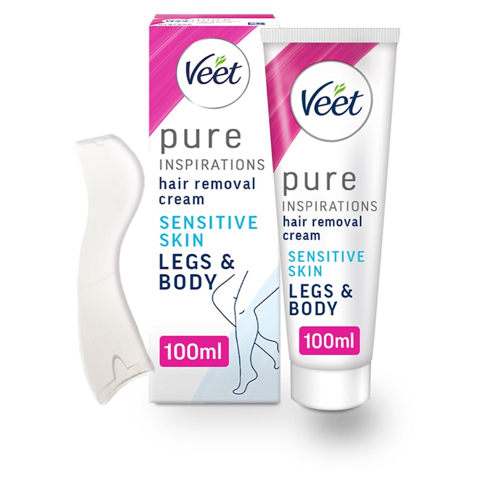 Veet Pure Hair Removal Cream Legs & Body Sensitive 100ml