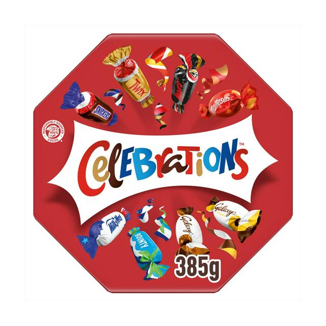 Celebrations Milk Chocolate Centerpiece Box Chocolate & Biscuit Bars 385g