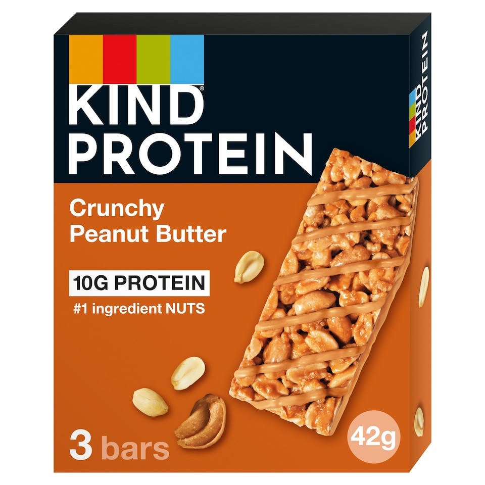 KIND Protein Crunchy Peanut Butter Snack bars 3x42g