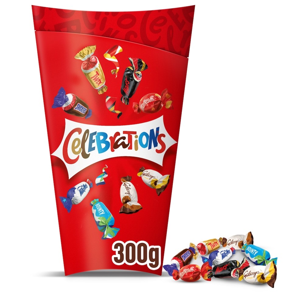 Celebrations Milk Chocolate Box Chocolate Bars 300g