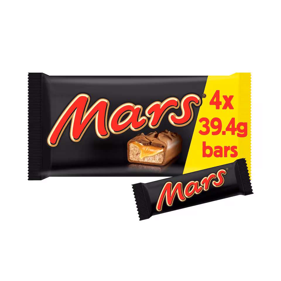 Mars Chocolate Bars Multipack 4 X 39.4g 157.6G