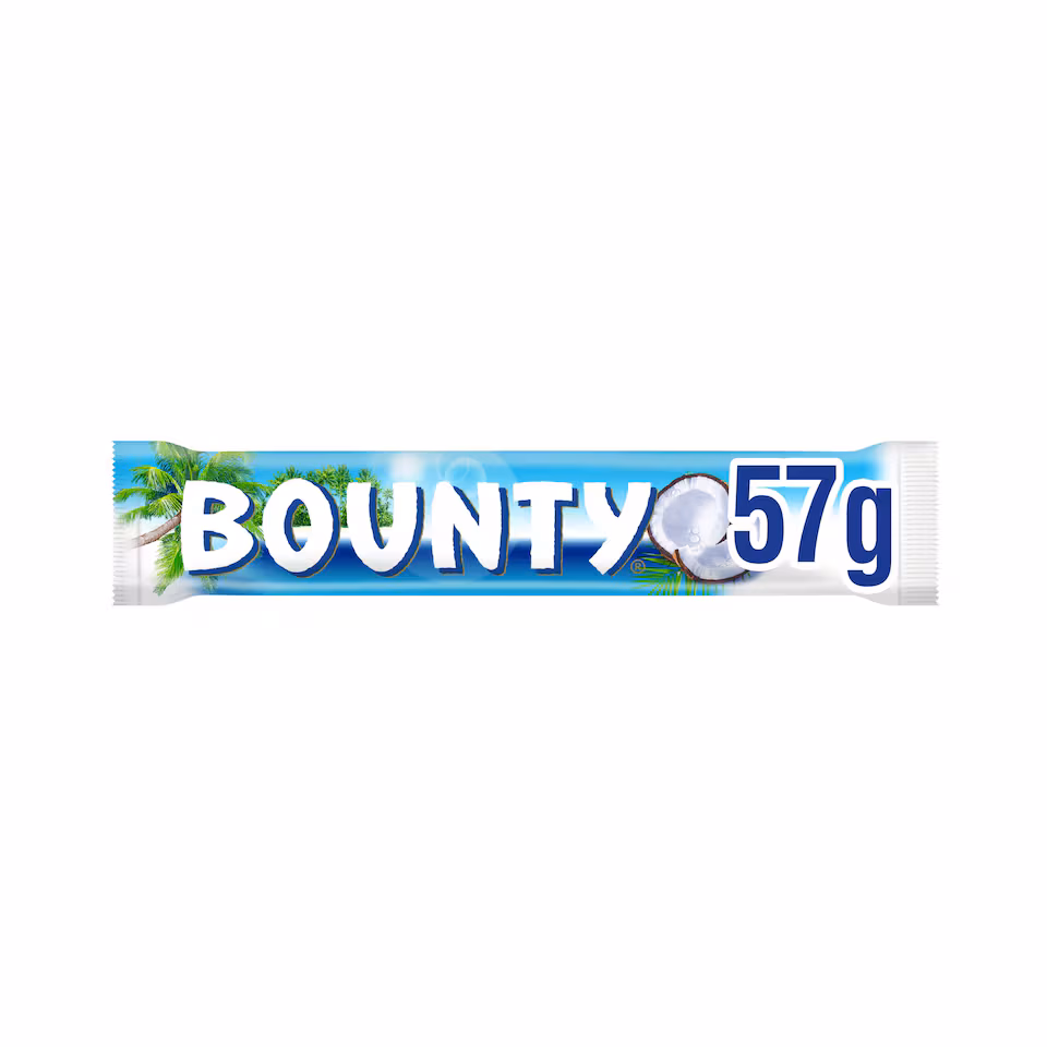 Bounty Coconut & Milk Chocolate Duo Bar 57g