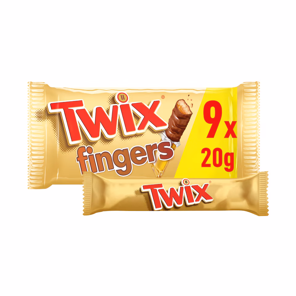 Twix Multipack Chocolate Bars Biscuits 9x20g