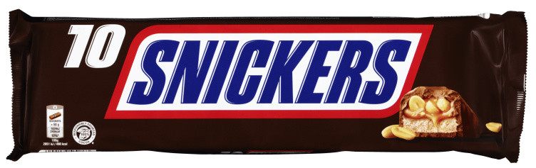 Snickers 10 pakke 500g