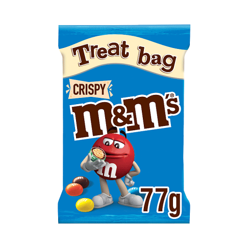 M&M's Crispy Milk Chocolate Bites Treat Bag 77g