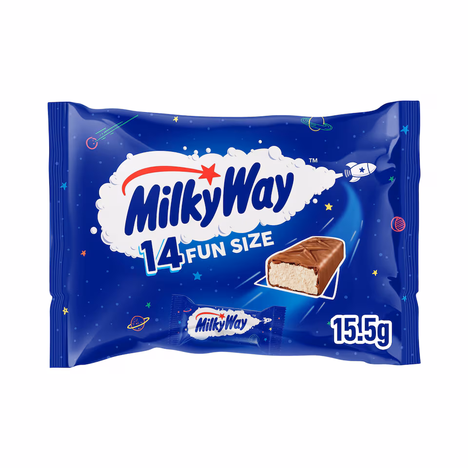 Milky Way 14 Fun Size Milk Chocolate  Bars 227g