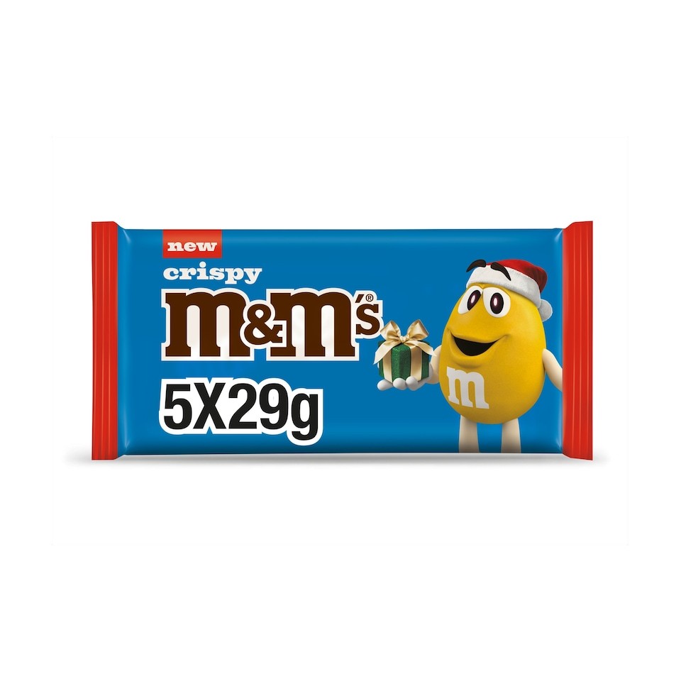 M&M's Crispy Milk Chocolate Santa 5 x 29g