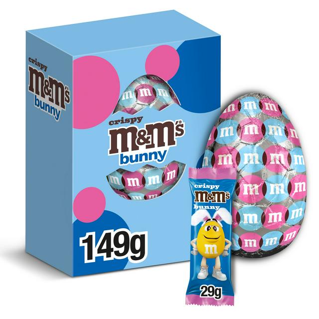 M&Ms Large Chocolate Crispy Bunny Easter Egg 149g