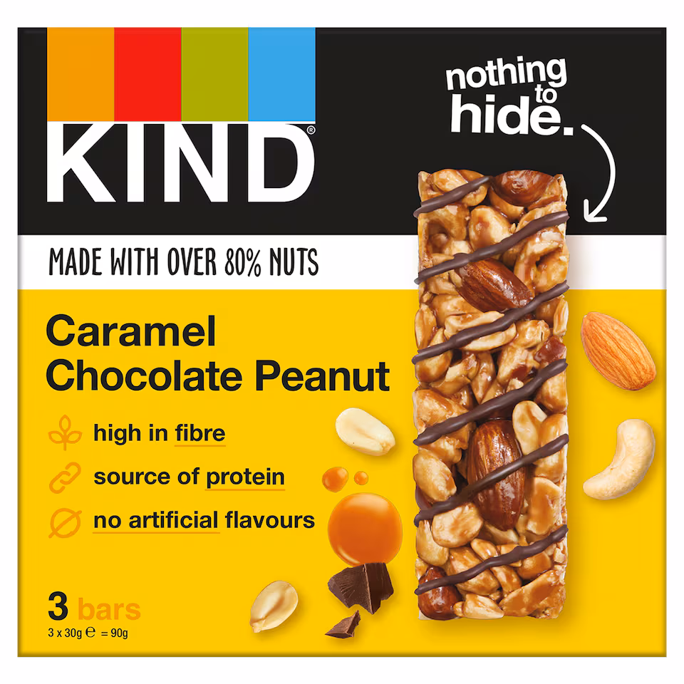 KIND Caramel Chocolate Peanut Mixed Nut Bar 3x30g