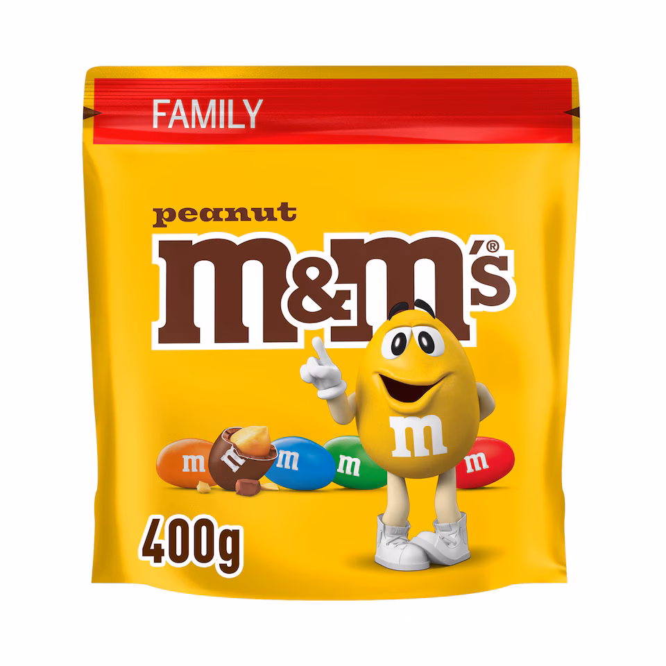 M&M's Peanut Milk Chocolate Family Pouch 400g