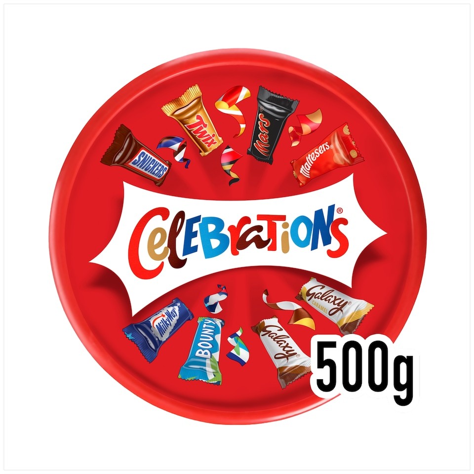 Celebrations Milk Chocolates Sharing Gift Tub 500g