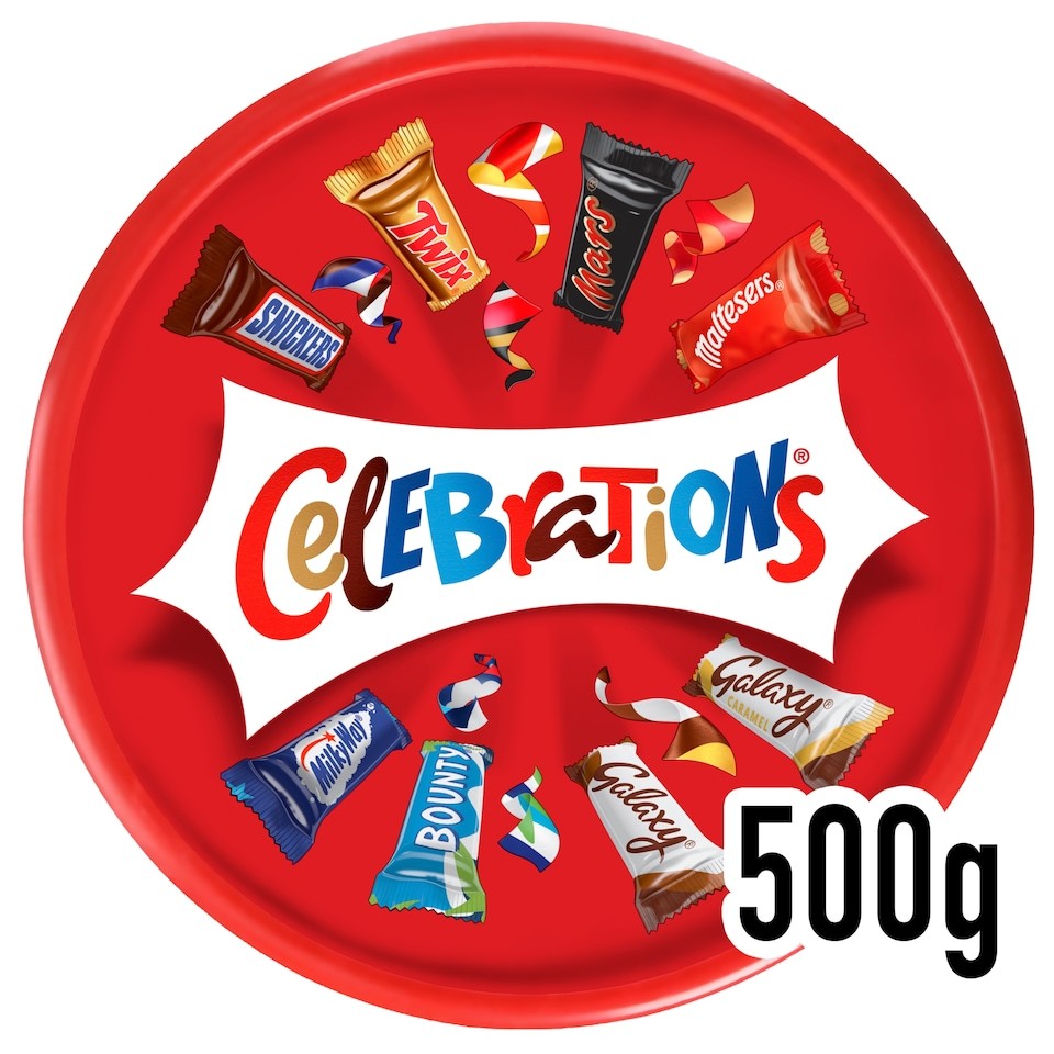 Celebrations Milk Chocolates Sharing Gift Tub 500g