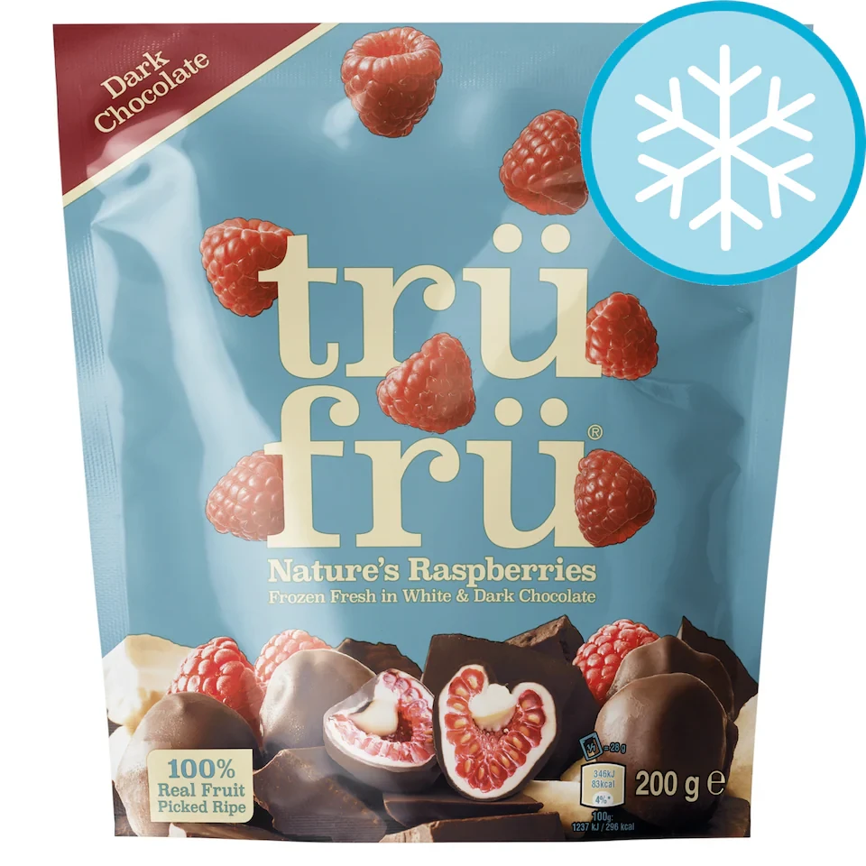 trüfrü  Raspberry White & Dark Chocolate 200g
