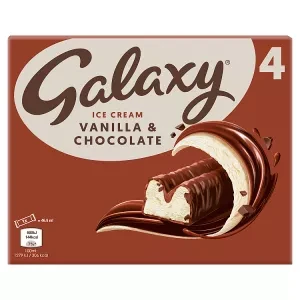 Galaxy Vanilla & Chocolate Ice Cream 4 x 46.9ml (187.6ml)