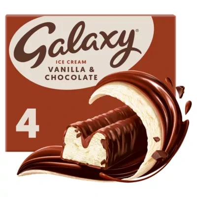 Galaxy Vanilla & Chocolate Ice Cream 4 x 46.9ml (187.6ml)