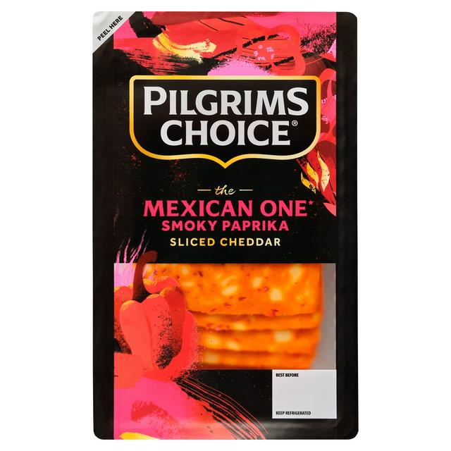 Pilgrims Choice the Mexican One Smoky Paprika Sliced Cheese 150g