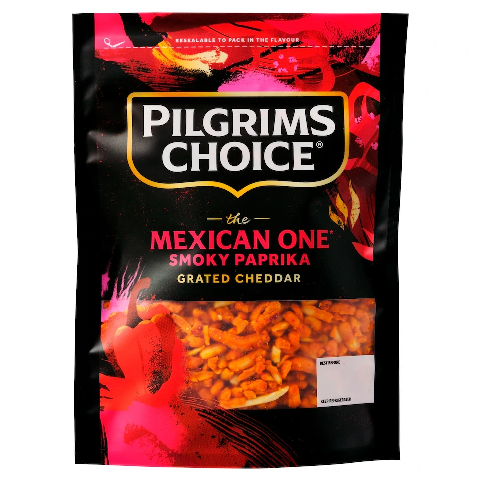 Pilgrims Choice The Mexican One Smoky Paprika Grated Cheese 180g