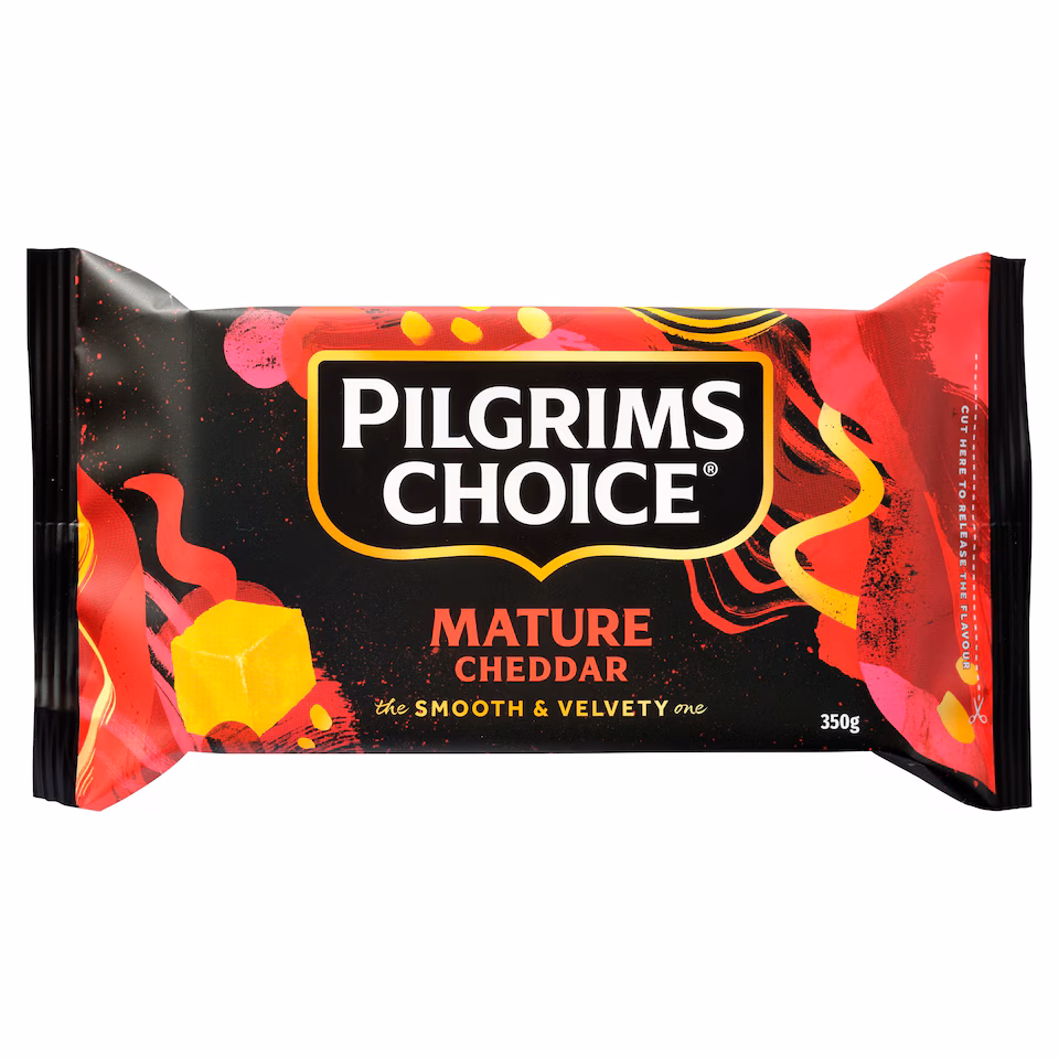 Pilgrims Choice Mature Cheddar Cheese 350 G
