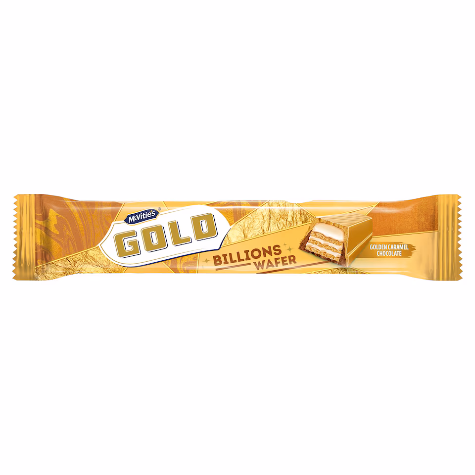 McVitie's Gold Billions Wafer - Golden Caramel Chocolate 39g