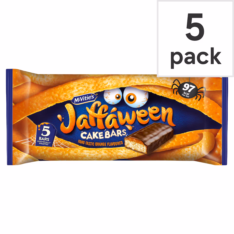 McVitie's Jaffa Cakes Zingy Orangey Bars 5 Pack