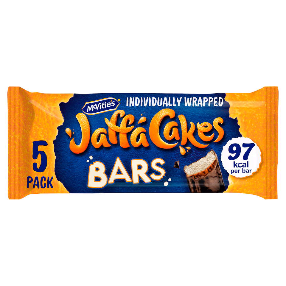 McVitie's Jaffa Cakes Zingy Orangey Bars 5 Pack