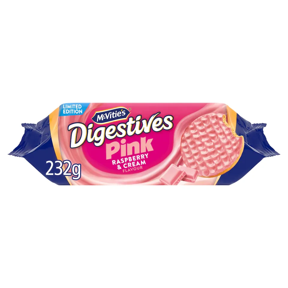 McVitie's Digestives Pink Raspberry & Cream 232g