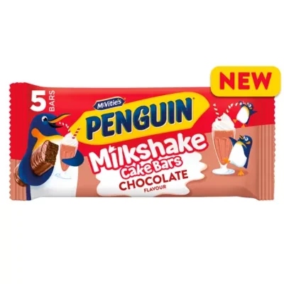 McVitie's Penguin 5 Chocolate Flavour Milkshake Cake Bars