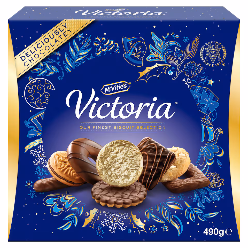 McVitie's Victoria Chocolate Biscuits Christmas Selection 490g