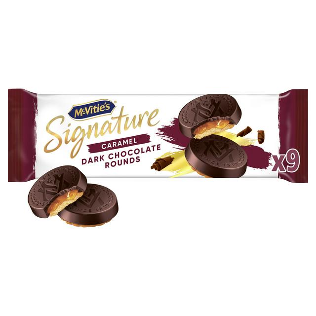 Mcvitie's Signature Caramel Dark Chocolate Rounds 109g