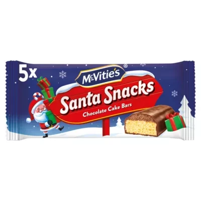 McVitie's 5 Santa Snacks Chocolate Cake Bars