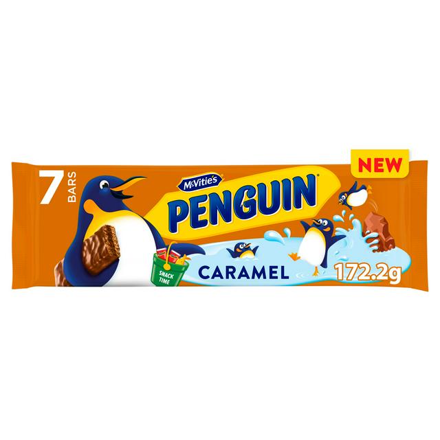 McVitie's Penguin Caramel Flavour Bars 7 x 24.6g