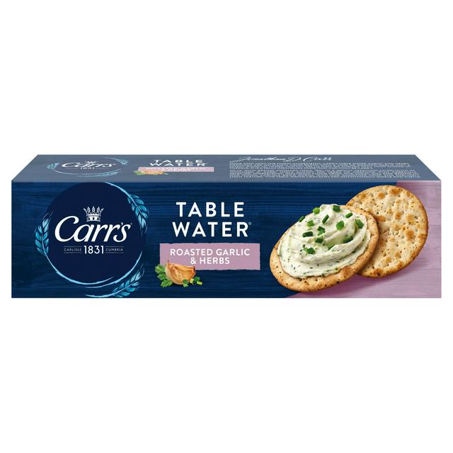 Carr's Table Water Roasted Garlic & Herbs 125g