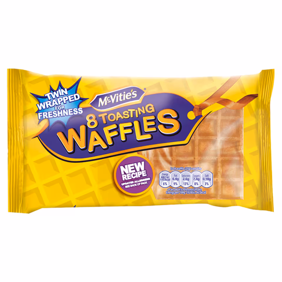 McVitie's Toasting Waffles 8 Pack