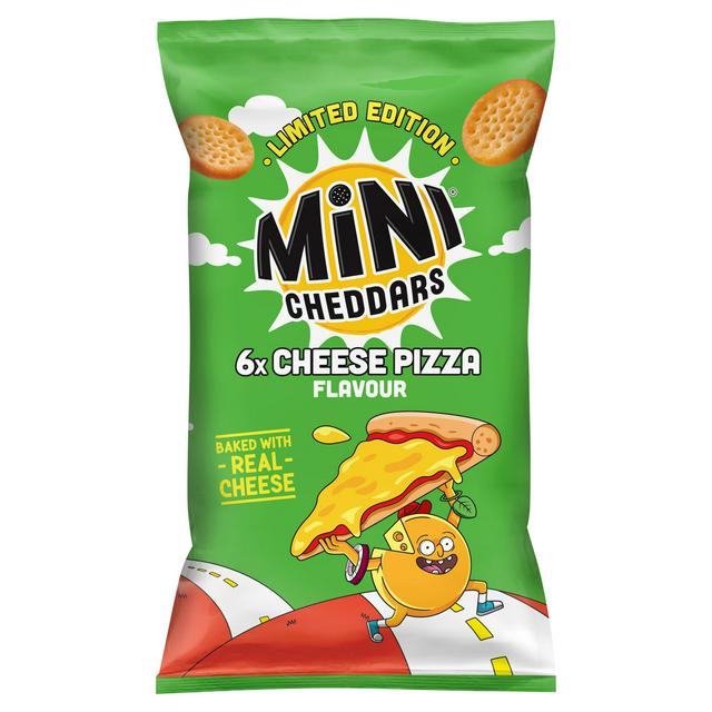 Mini Cheddars 6 x 23g Cheese Pizza Flavour Multipack Sharing Crisps, Limited Edition