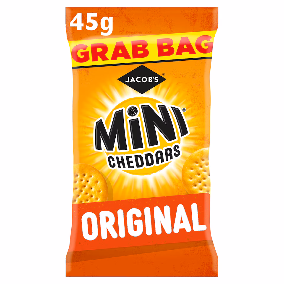 Jacob's Mini Cheddars Original Snacks Grab Bag 45g