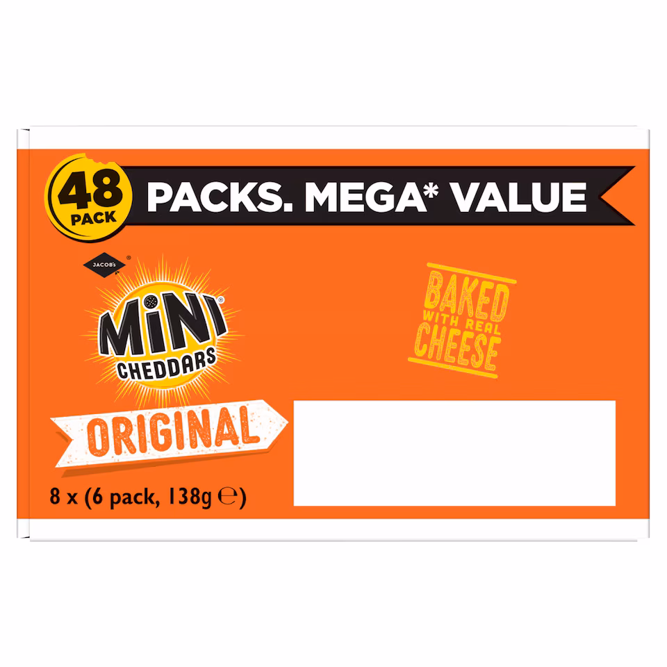 Jacobs Mini Cheddars 8 x (6pk 138g)