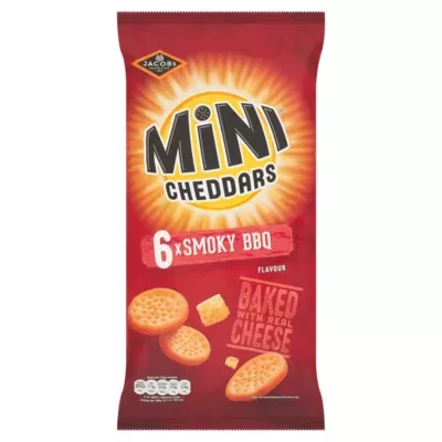 Jacob's Mini Cheddars Smoky BBQ Multipacks 6x23g