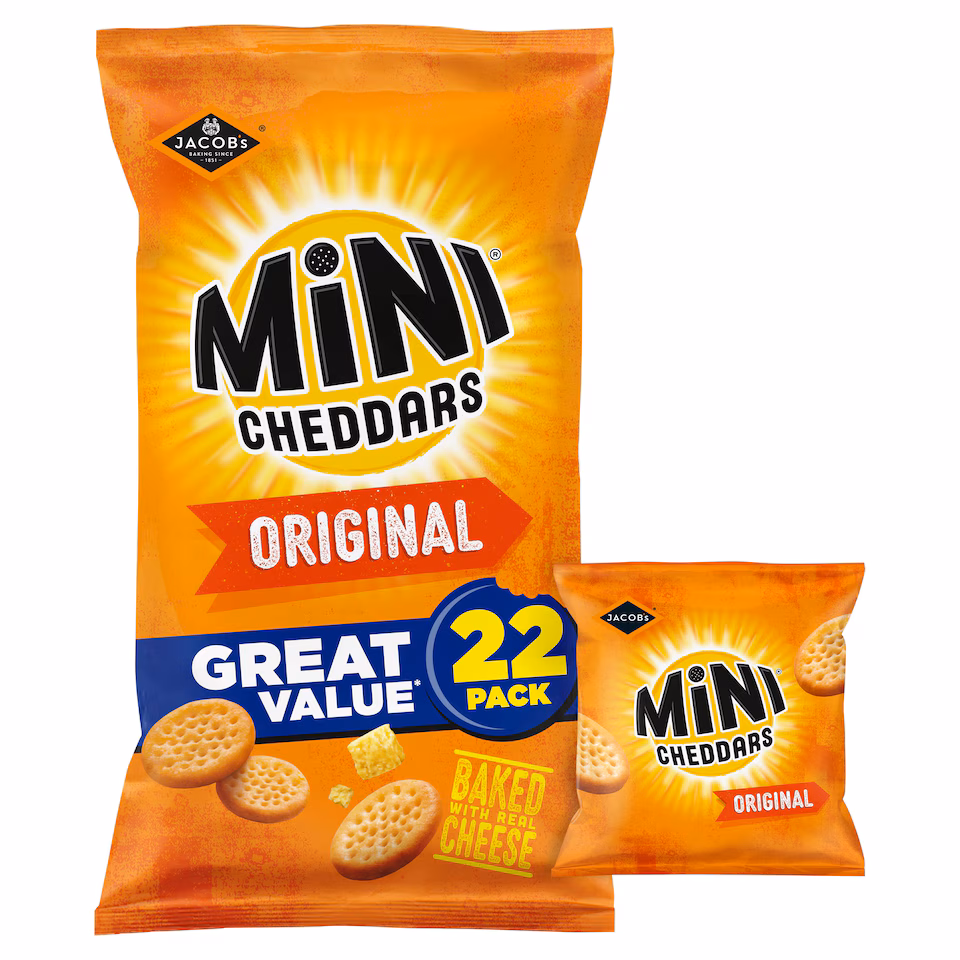 Jacob's Mini Cheddars - Original 22 Pack 506g