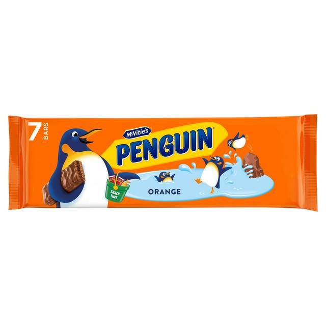McVitie's Penguin Orange Biscuit Bar 7 x 24.6g