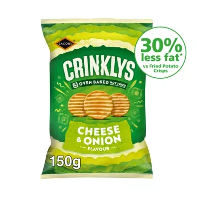 Jacob's Crinklys Cheese & Onion 150g
