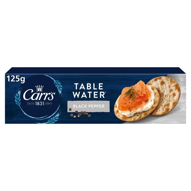 Carr's Table Water Cracked Black Pepper Crackers 125g