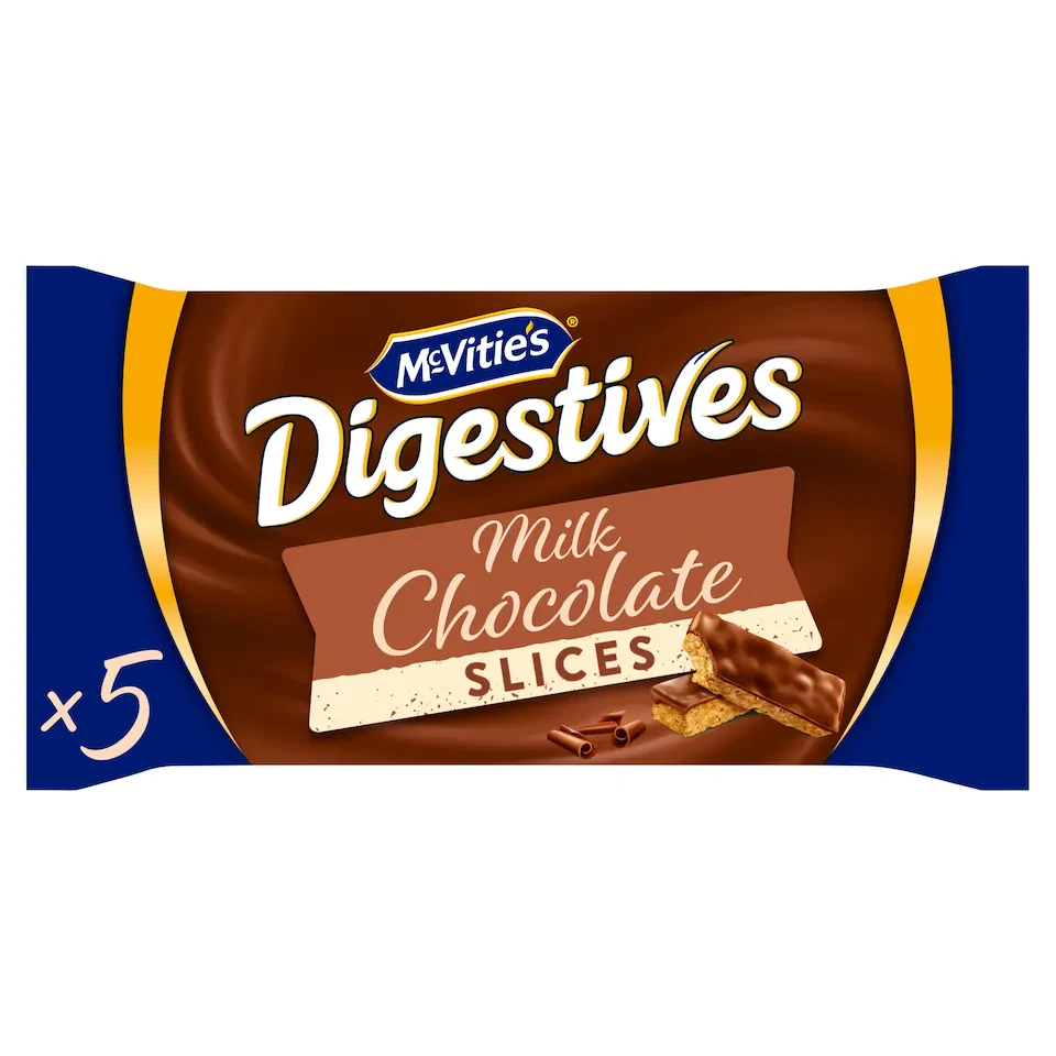 McVitie's Digestives Milk Chocolate Slices 5 Pack 114.1g