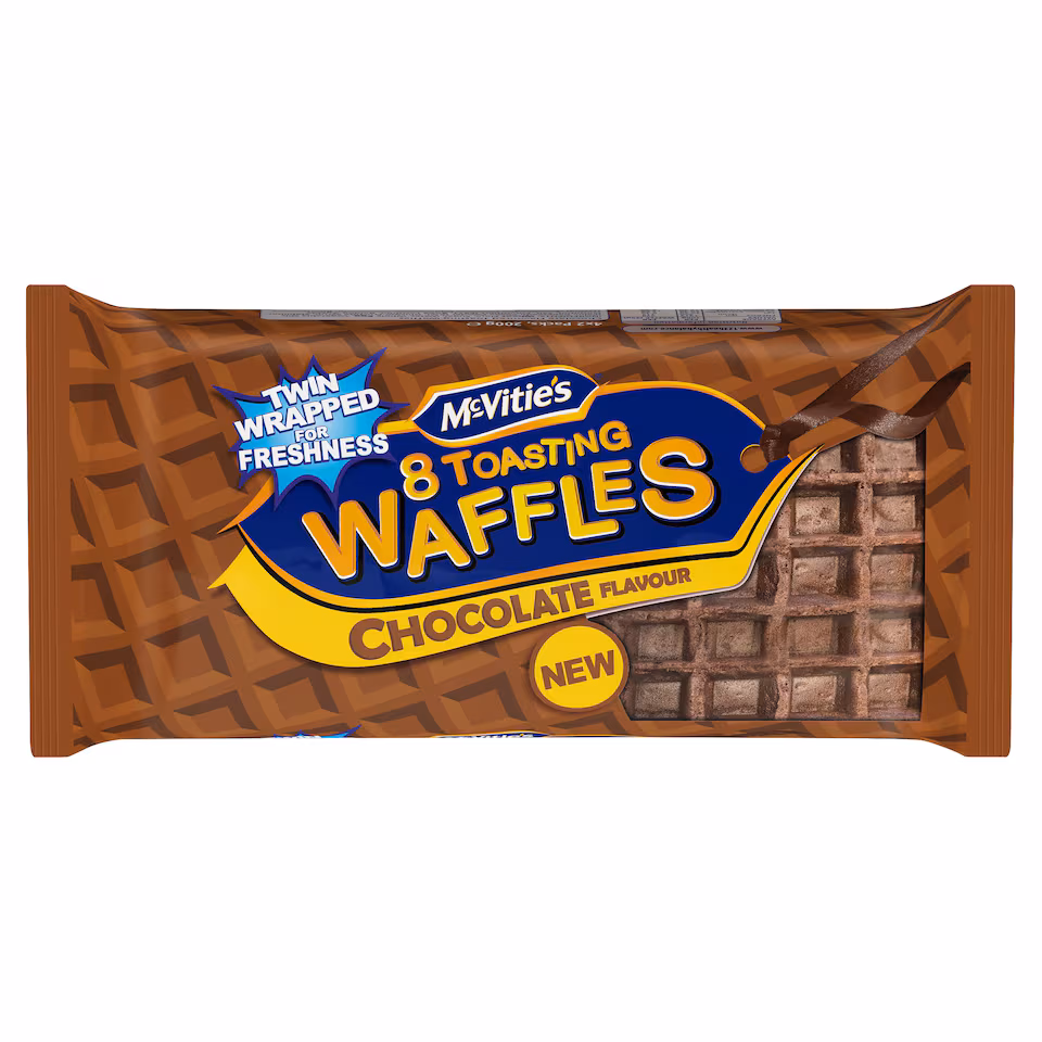 McVitie's Chocolate Toasting Waffles 8 Pack 200g