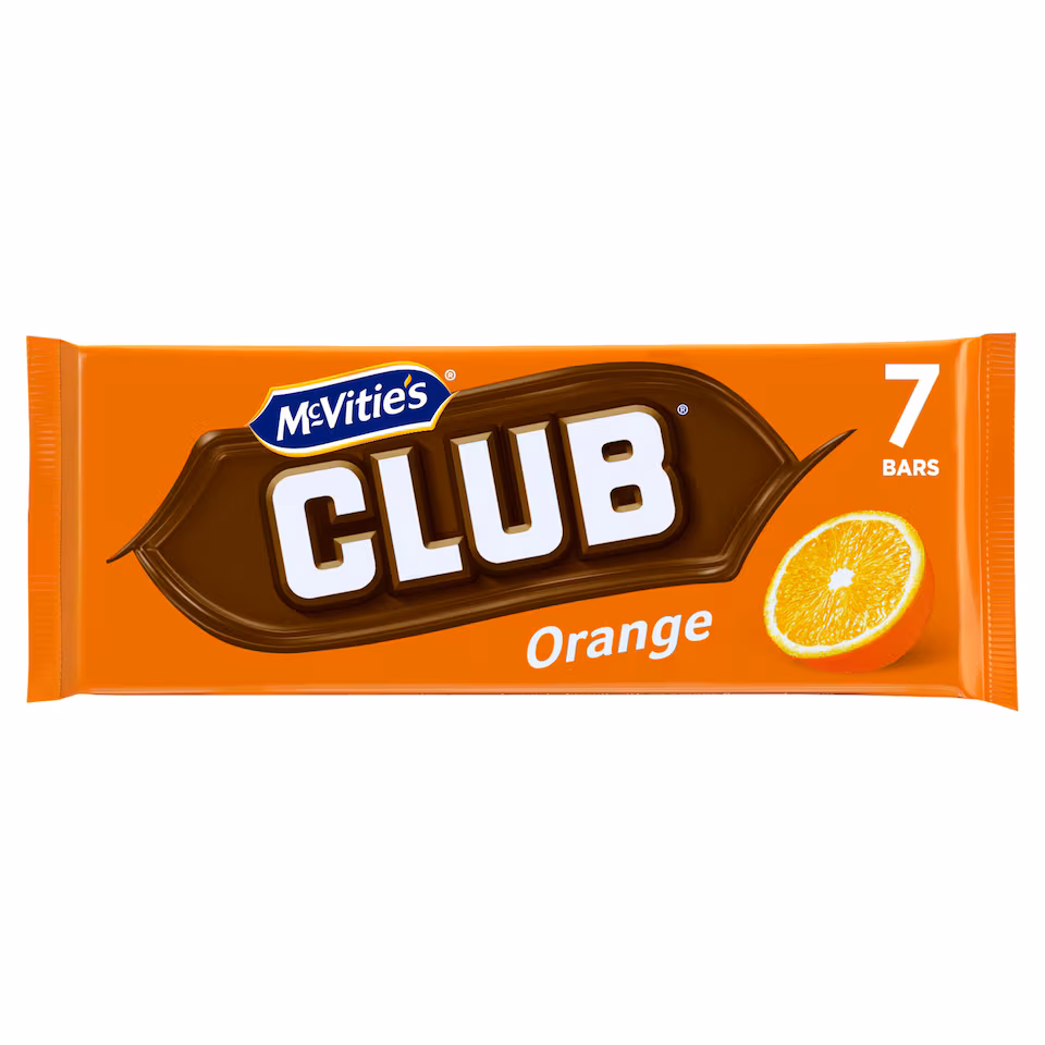 Mcvitie's Club Orange Biscuit Bars 7X22G