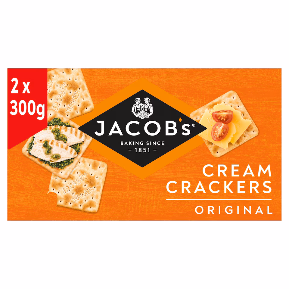 Jacob's Original Cream Crackers Twin pack 2x300g