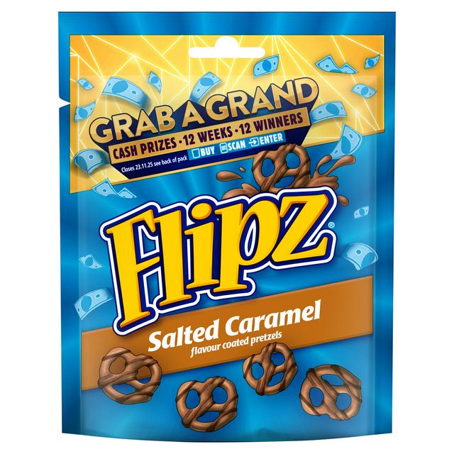 Flipz Salted Caramel Flavour Coated Pretzel 90g