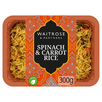 Waitrose Spinach & Carrot Rice
