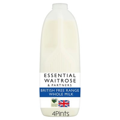 Essential British Free Range Whole Milk 4 Pints