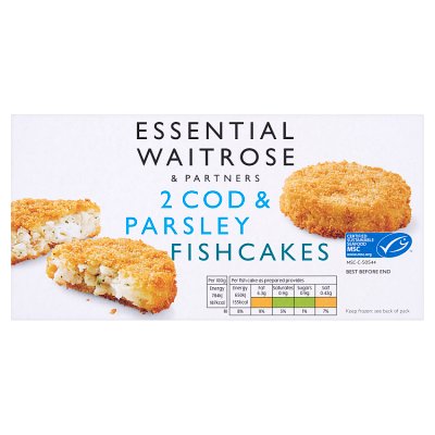 Essential 2 Frozen Cod & Parsley Fish Cakes
