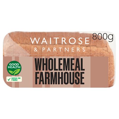 Waitrose Wholemeal Farmhouse Medium Sliced
